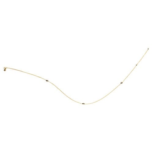 18K Gold Chain, 3 Pods, 0.09 ct