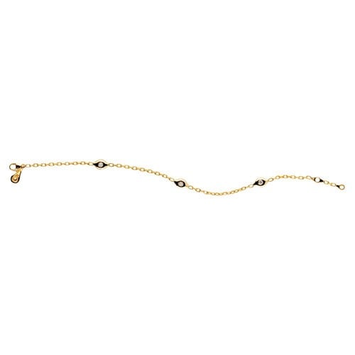18K Gold Bracelet, 3 Pods, 0.09 ct