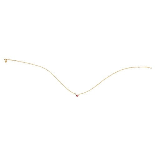 18K Gold Chain with Topaz, 1 Pod
