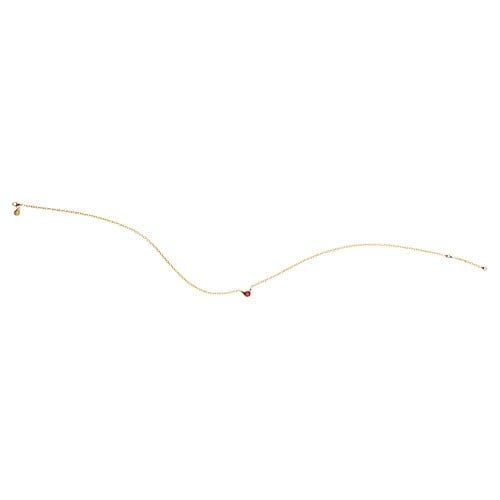 18K Gold Chain with Topaz, 1 Pod
