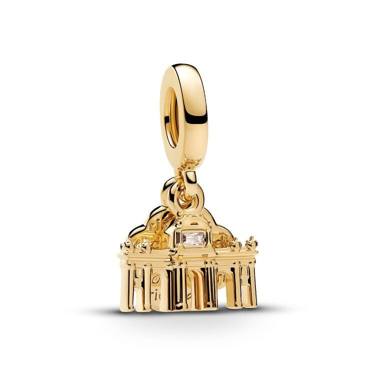 Golden Puerta de Alcalá Dangle Charm