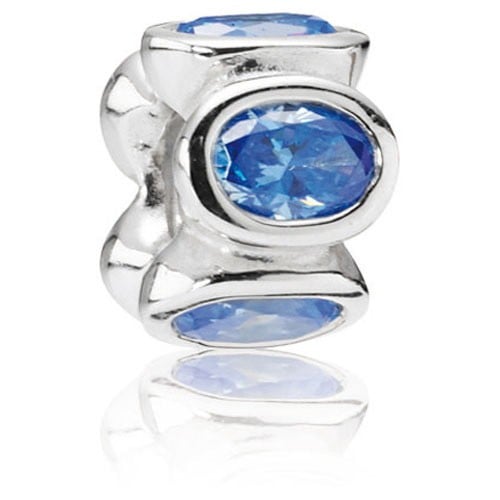 Blue Oval Lights Charm