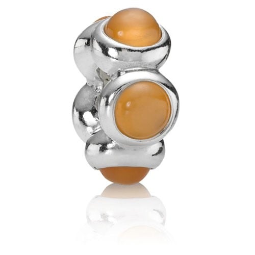Orange Moonstone Cabochon Charm