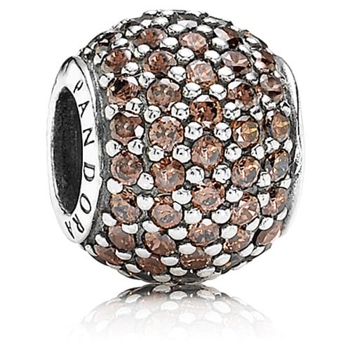 Champagne Pavé Ball Charm