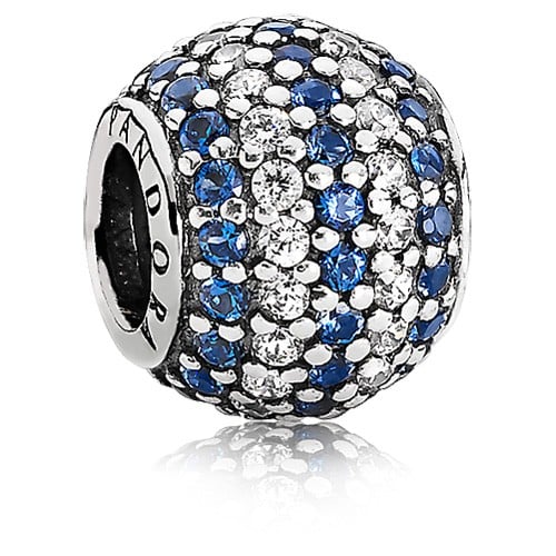 Blue Nautical Pavé Stripe Charm