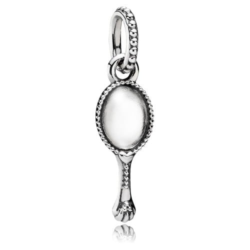 Vanity mirror, clear enamel