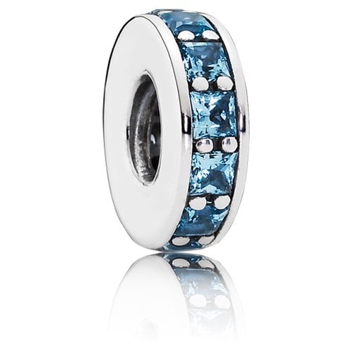 Eternity Spacer with Sky-Blue Crystal