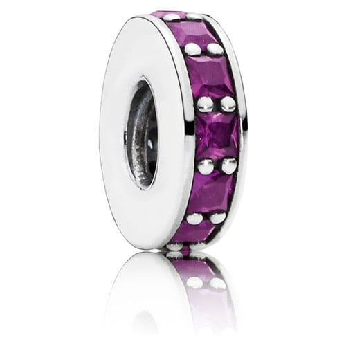Eternity Spacer with Royal-Purple Crystal