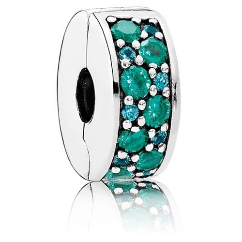 Shining Elegance Clip with Teal Mosaic