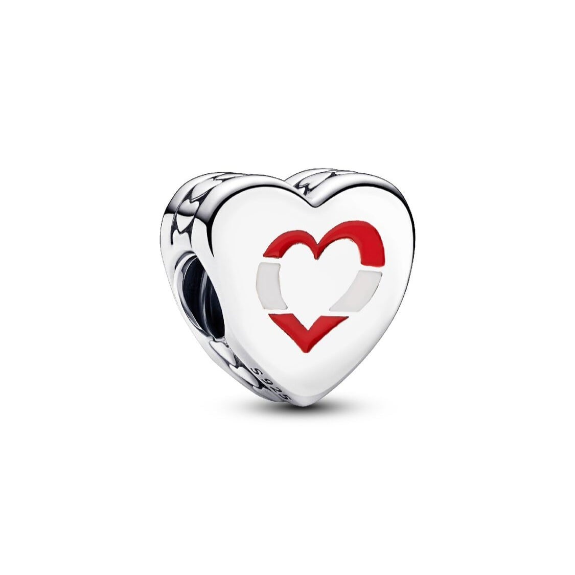 Austria Flag Heart Charm