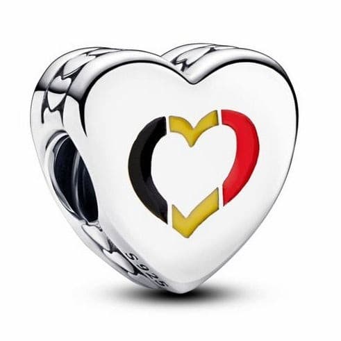 Pandora Belgium Flag Heart Charm 792015C00_E062 — photo 1 of 1