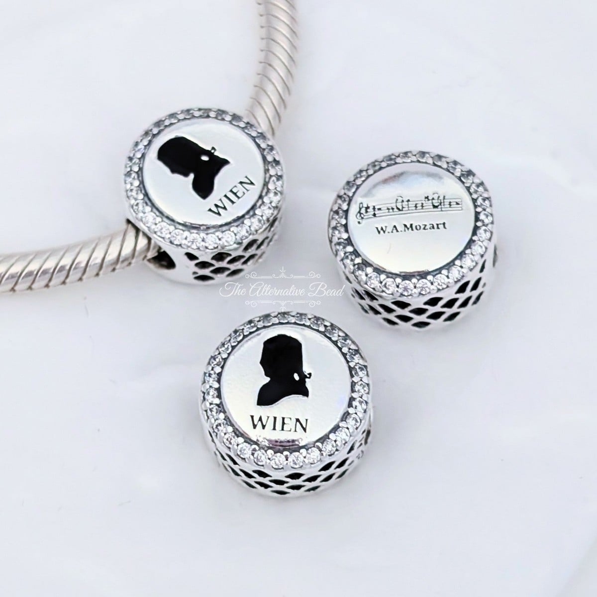 Engravable Mozart Symphony Vienna Charm