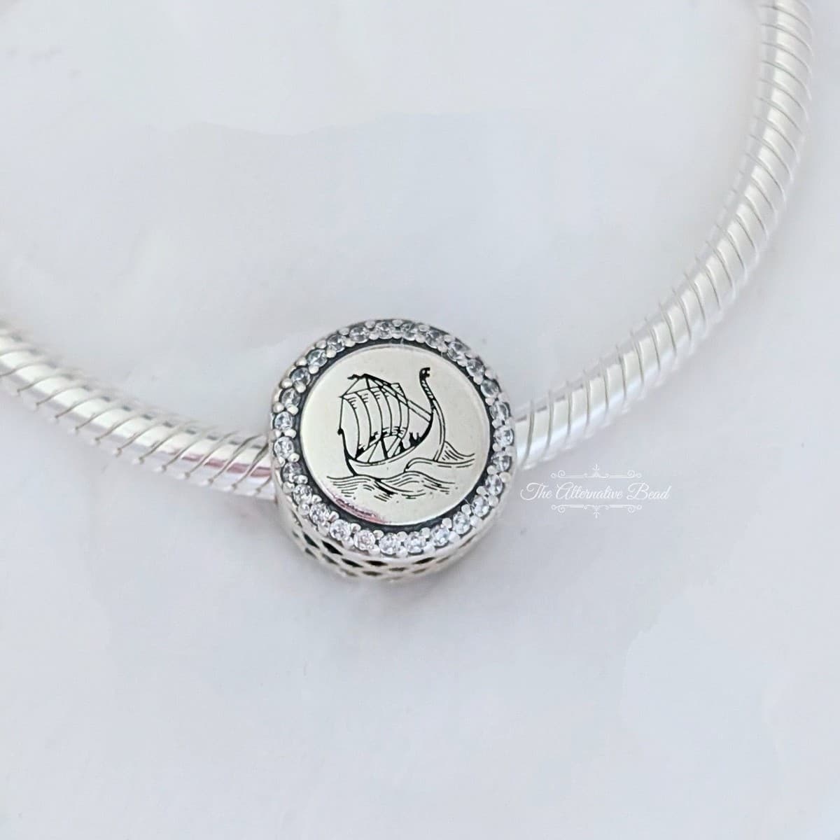 Pandora Viking Ship Charm 792016CZ_E040 — Foto 1 von 1