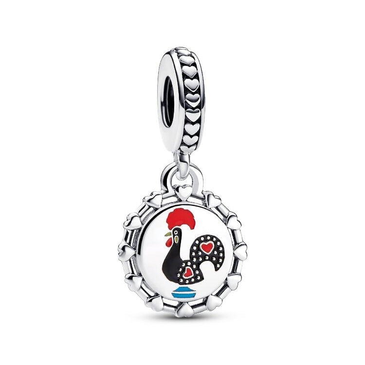 Rooster of Portugal Charm