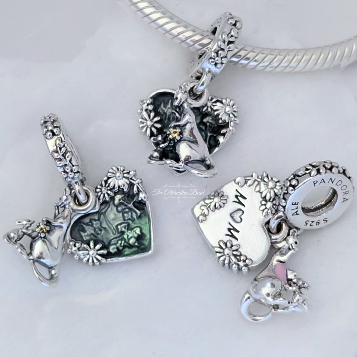 Pandora Disney Parks Kanga & Roo Double Dangle Charm 792617C01 792617 — Foto 1 von 1