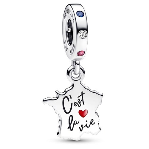 Map of France C’est La Vie Dangle Charm