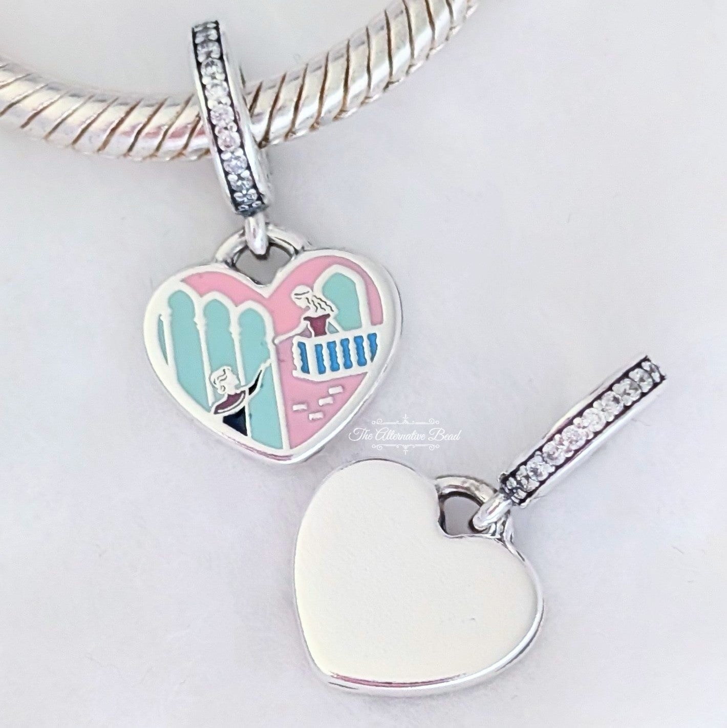 Romeo and Juliet Engravable Dangle Charm