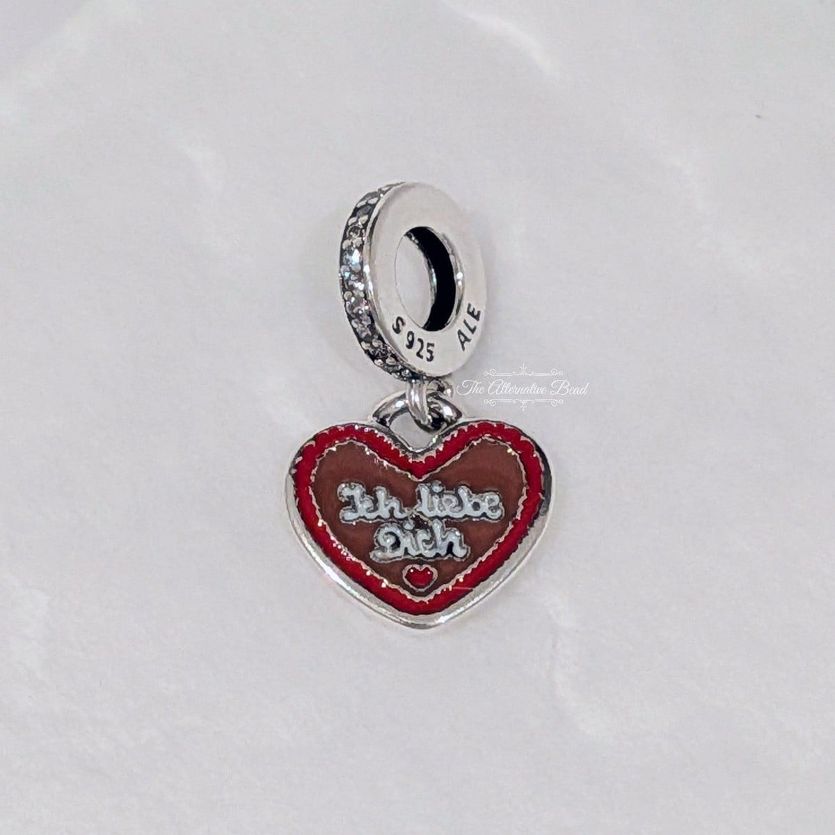 Gingerbread Heart Dangle Charm