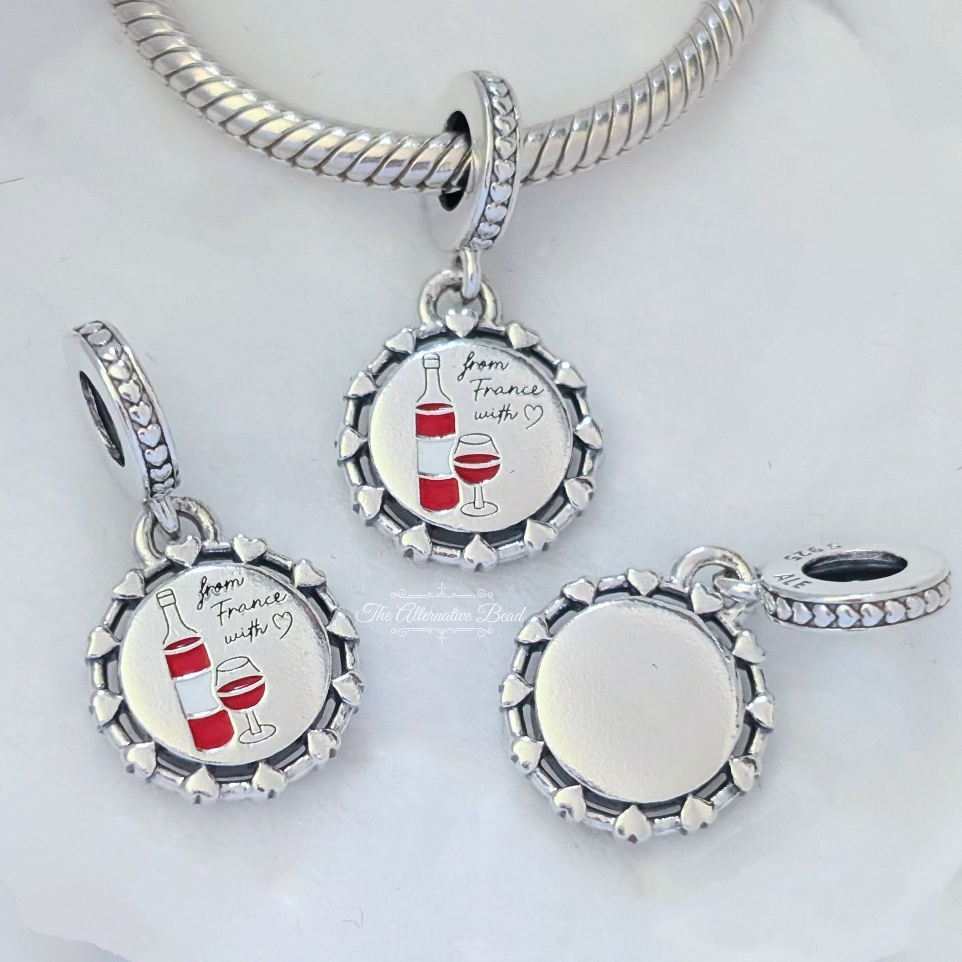 Engravable Wine Glass Dangle Charm
