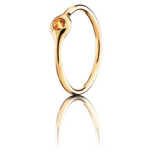 LovePods 18K Gold 1-Pod Ring, Citrine