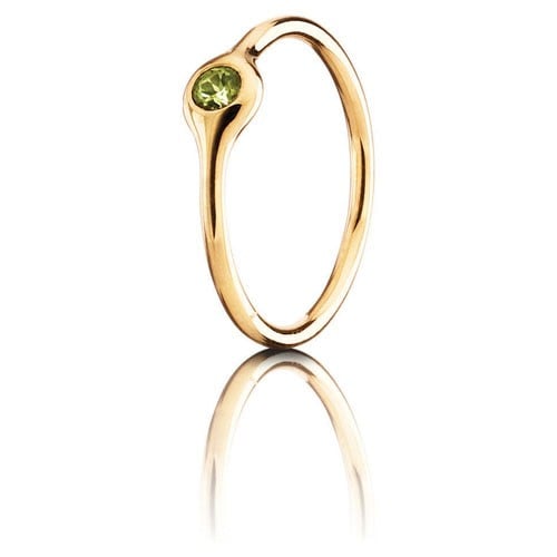 LovePods 18K Gold 1-Pod Ring, Peridot