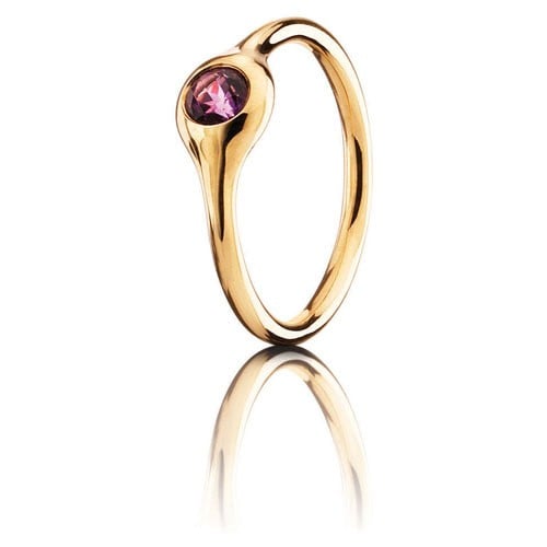 LovePods 18K Gold 1-Pod Ring, Amethyst