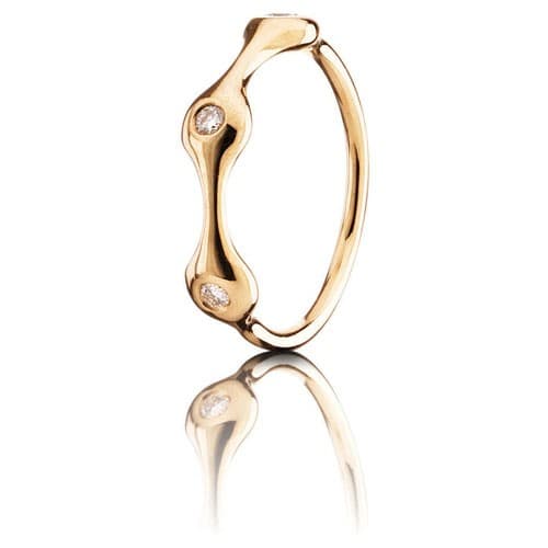 Pandora LovePods 18K Gold 3-Pod Ring 0.09 ct 970109D 970109 — photo 1 sur 1
