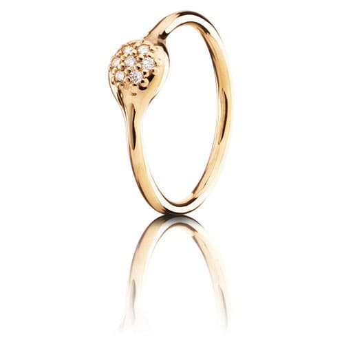 Pandora Ring 18K Gold Pavé Diamond 0.07ct 970110D 970110 — photo 1 of 1