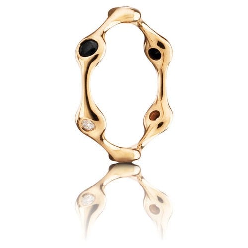 18ct Gold 6 Pod Mixed Stone Ring
