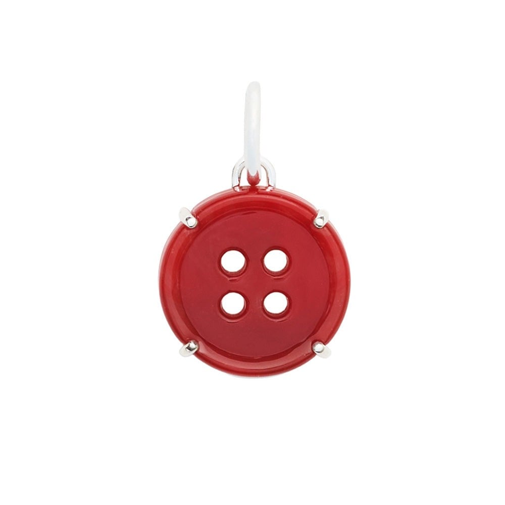 Tim Walker "Cute as a Button" Red Murano Glass Dangle Charm