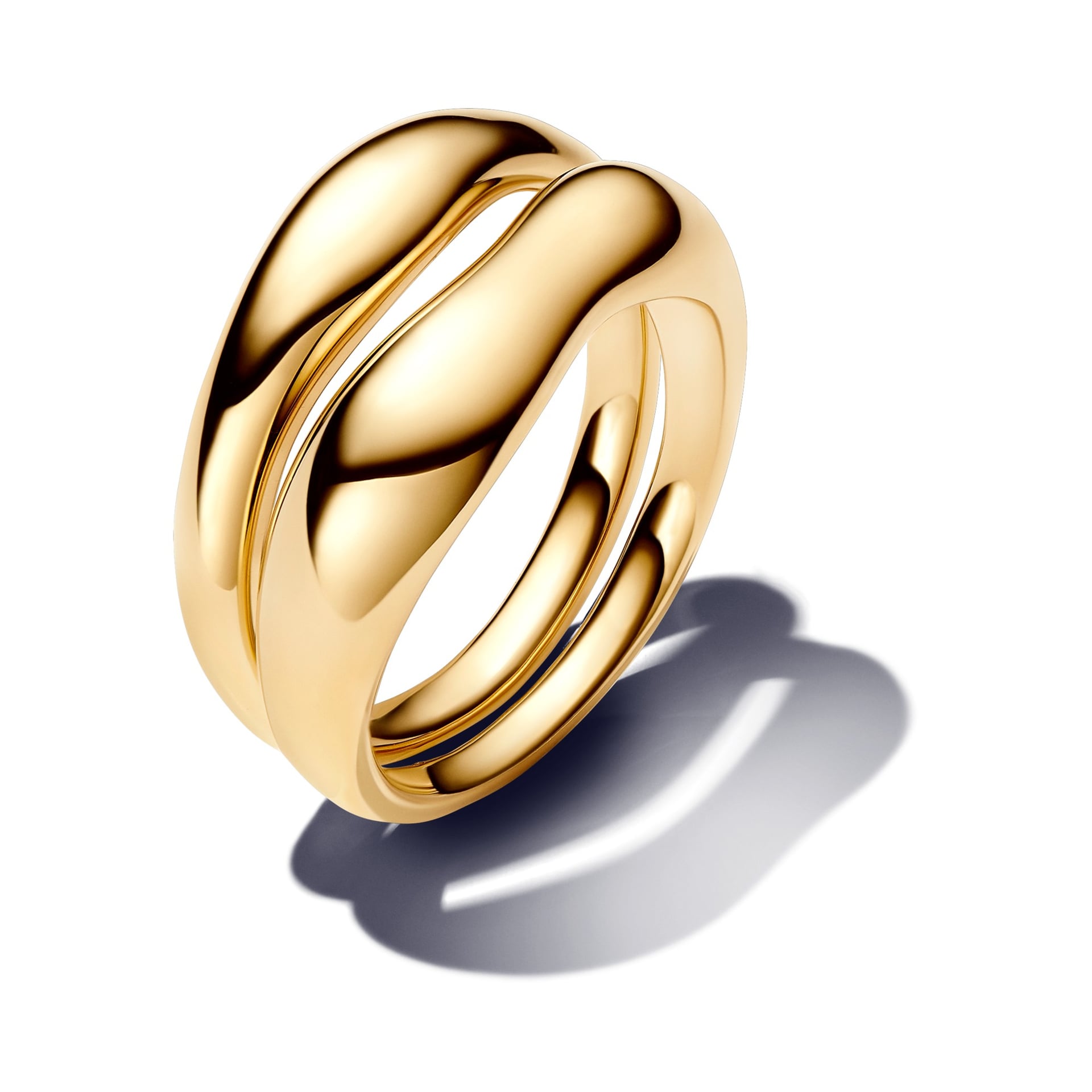 Organic-Shaped Stackable Ring