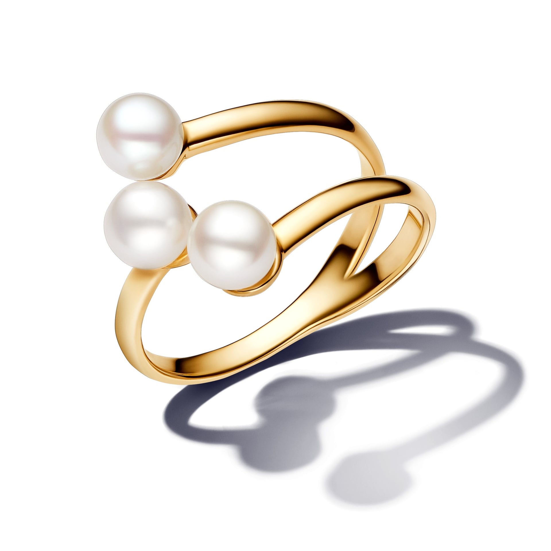 Open Cultured Pearl Ring