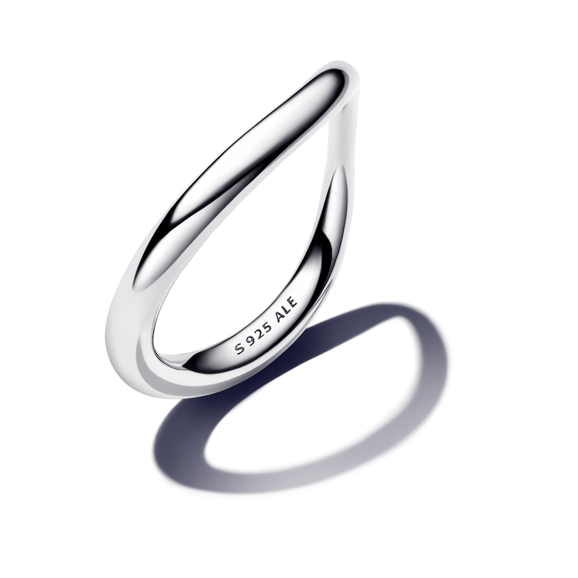 Organic-Shaped Band Ring (Sterling Silver)