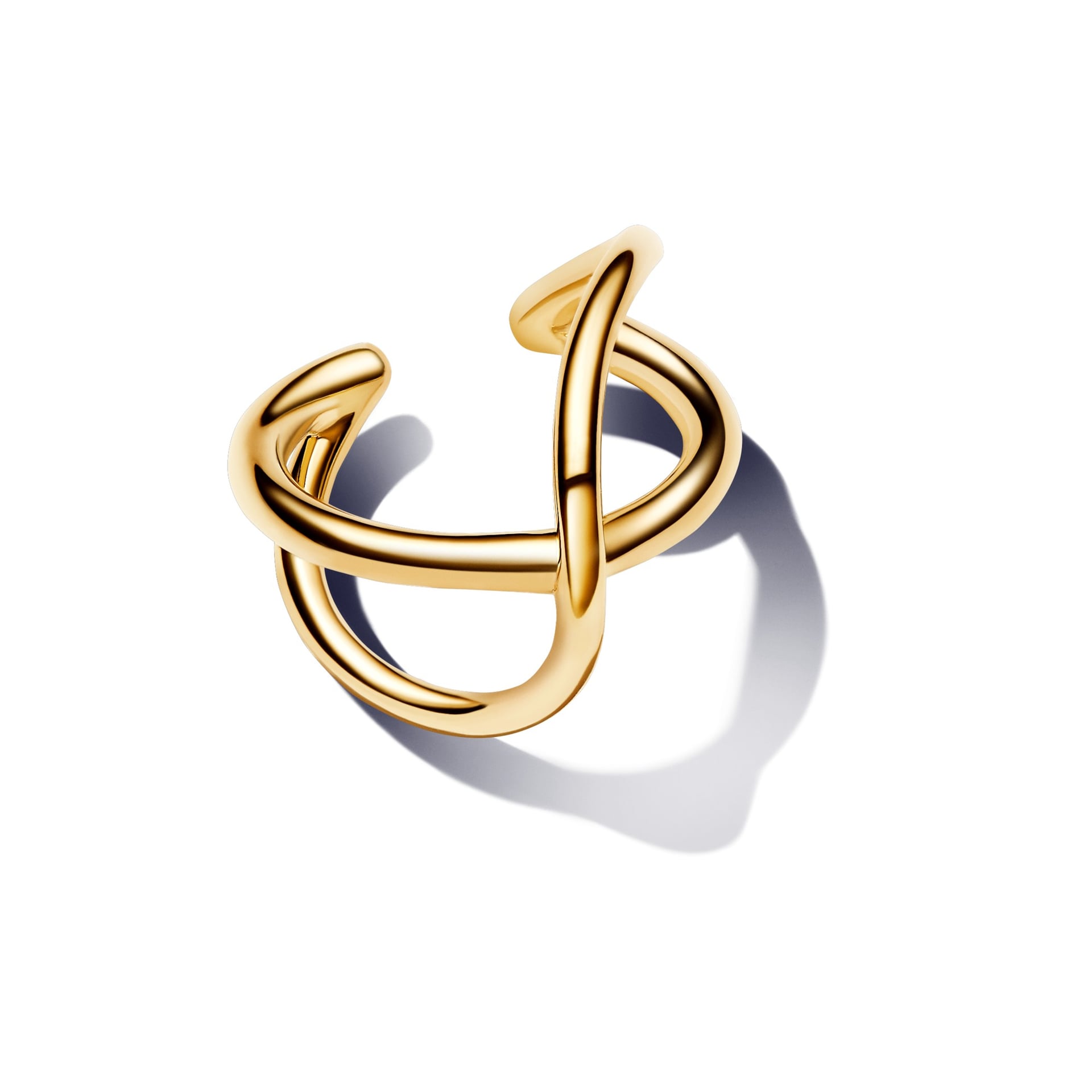 Organic-Shaped Infinity Ear Cuff (14k Gold-Plated)