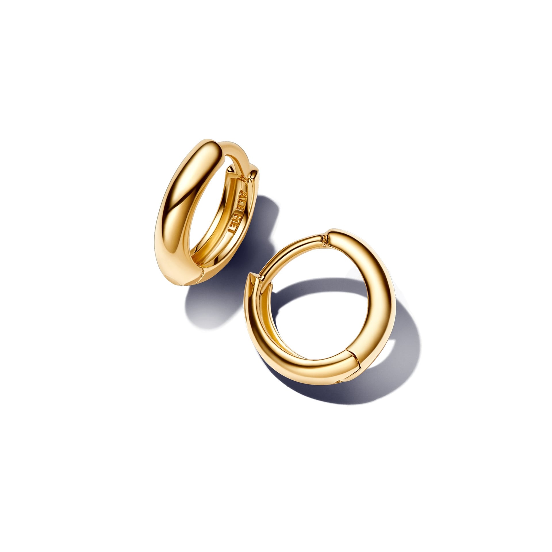 Round Huggie Hoop Earrings