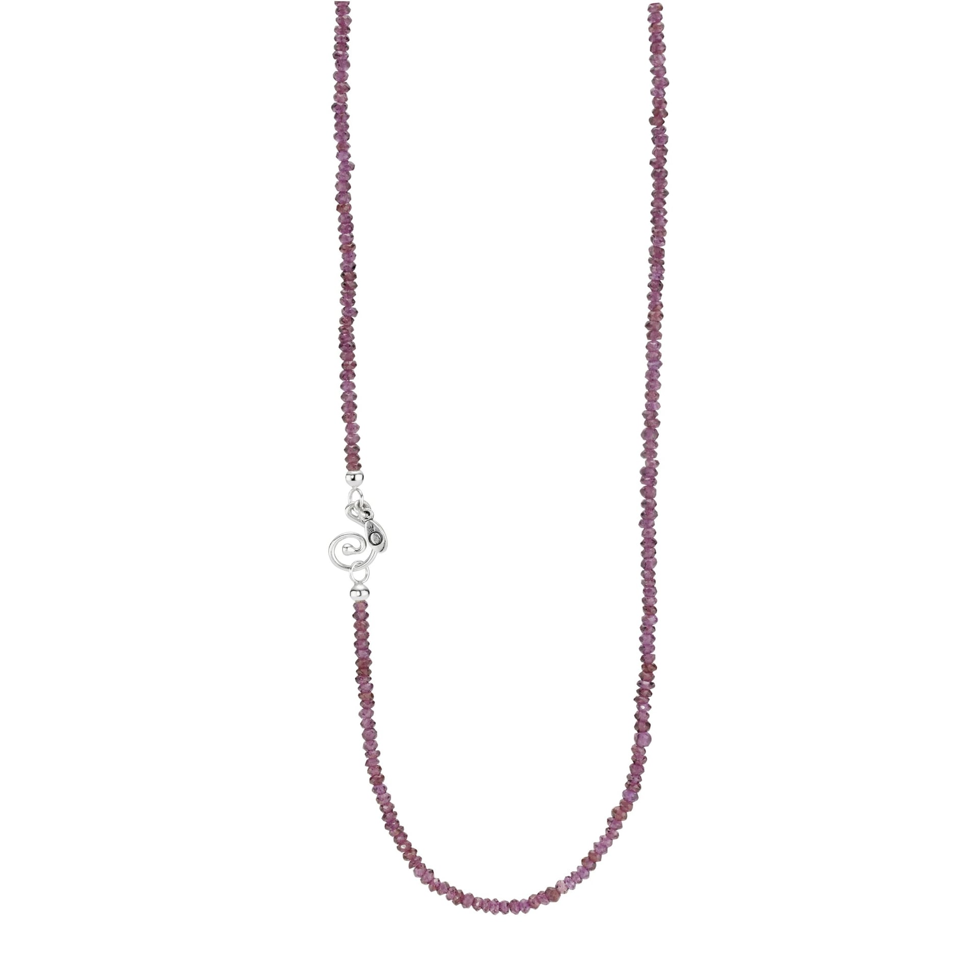 Sterling Silver and Rhodolite Necklace
