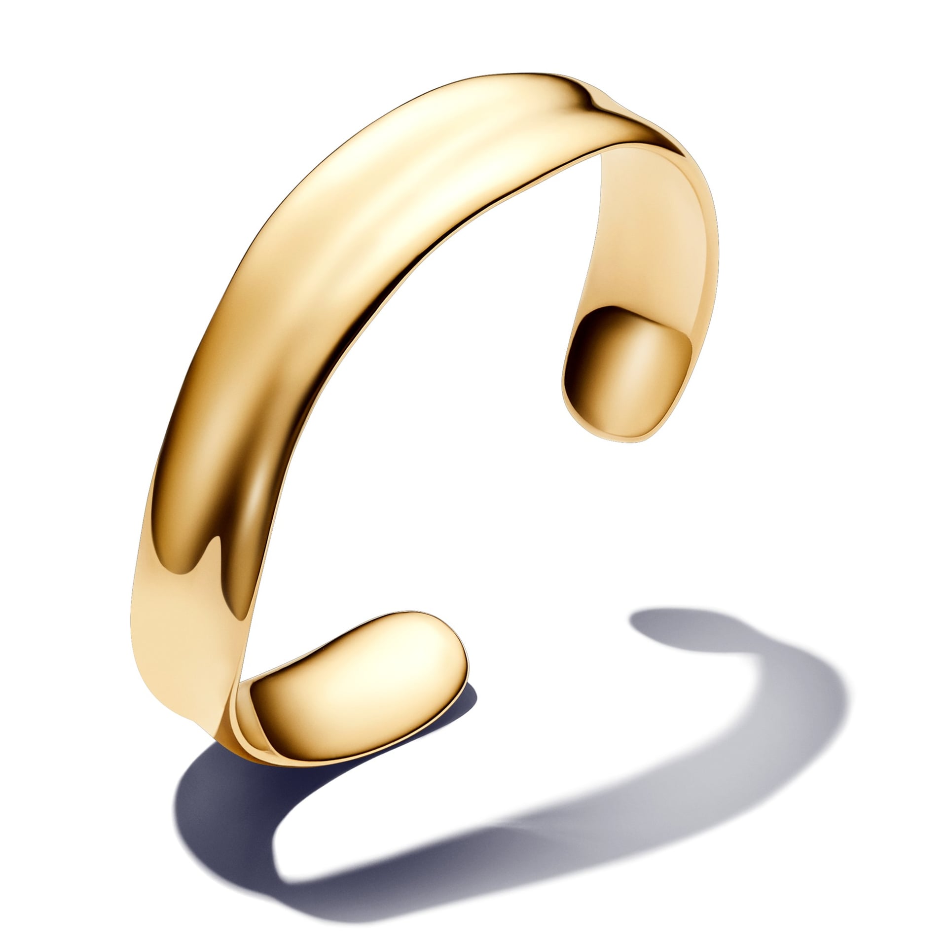 Organic-Shaped Wide Open Bangle