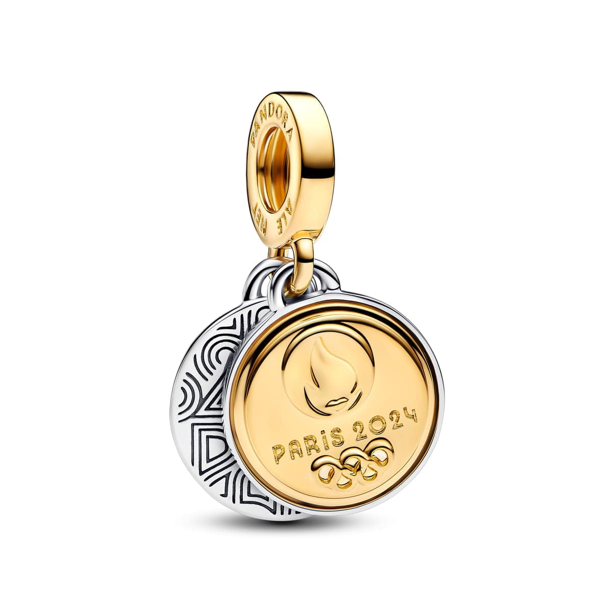 Pandora Paris 2024 Olympic Games Engravable Double Dangle Charm 763467C00 763467 — photo 1 of 1