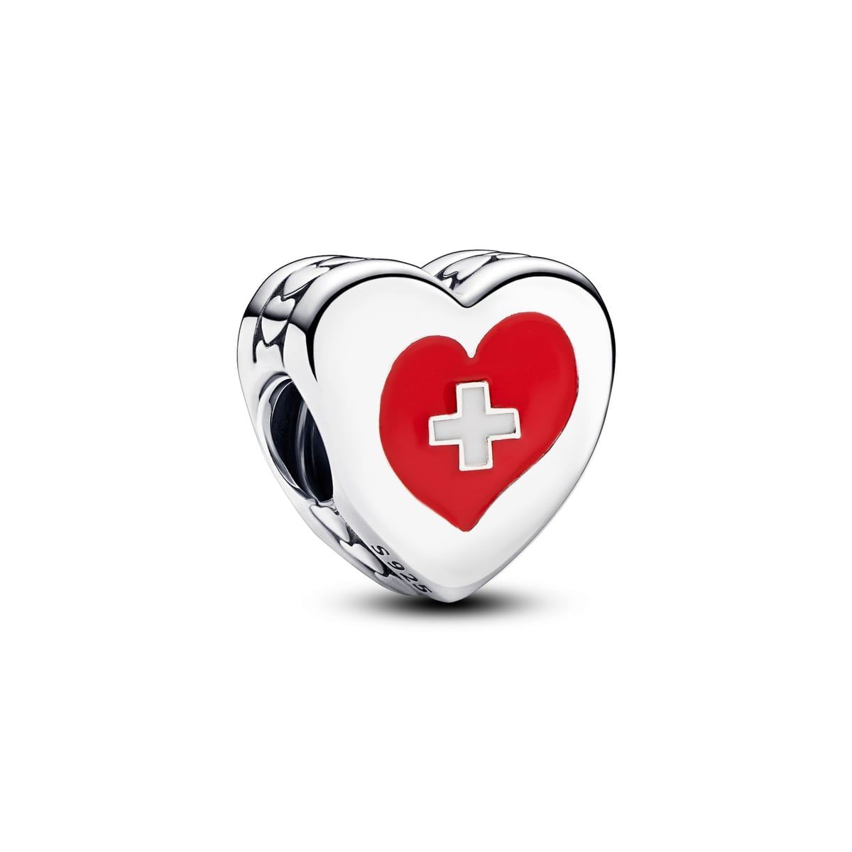 Switzerland Flag Heart Charm