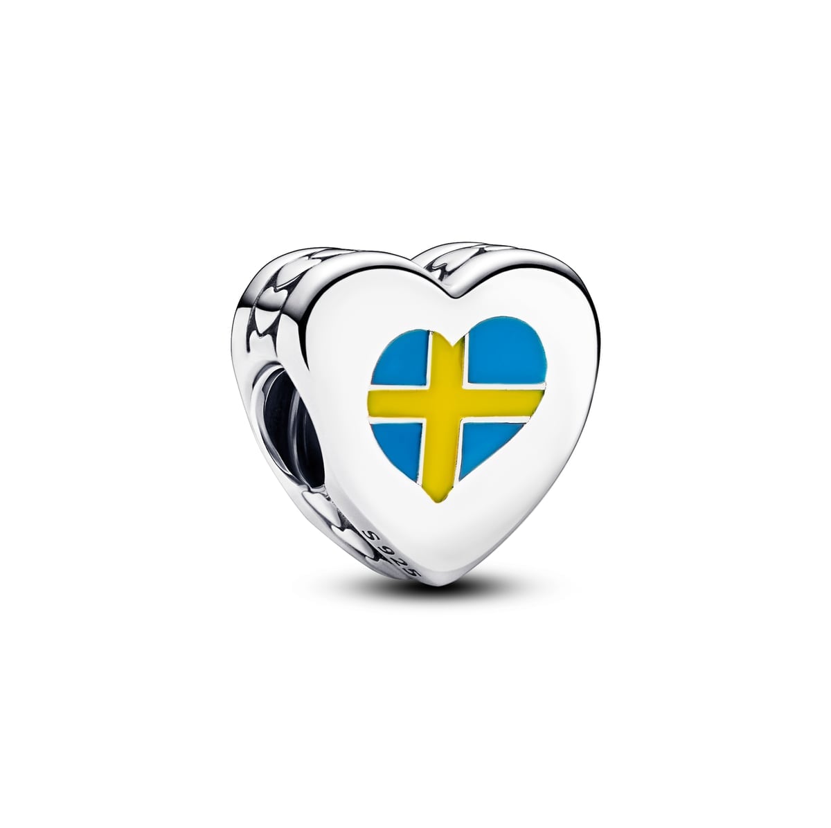 Sweden Flag Heart Charm