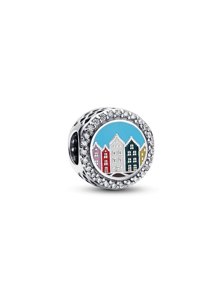 Engravable Bruges Houses Charm