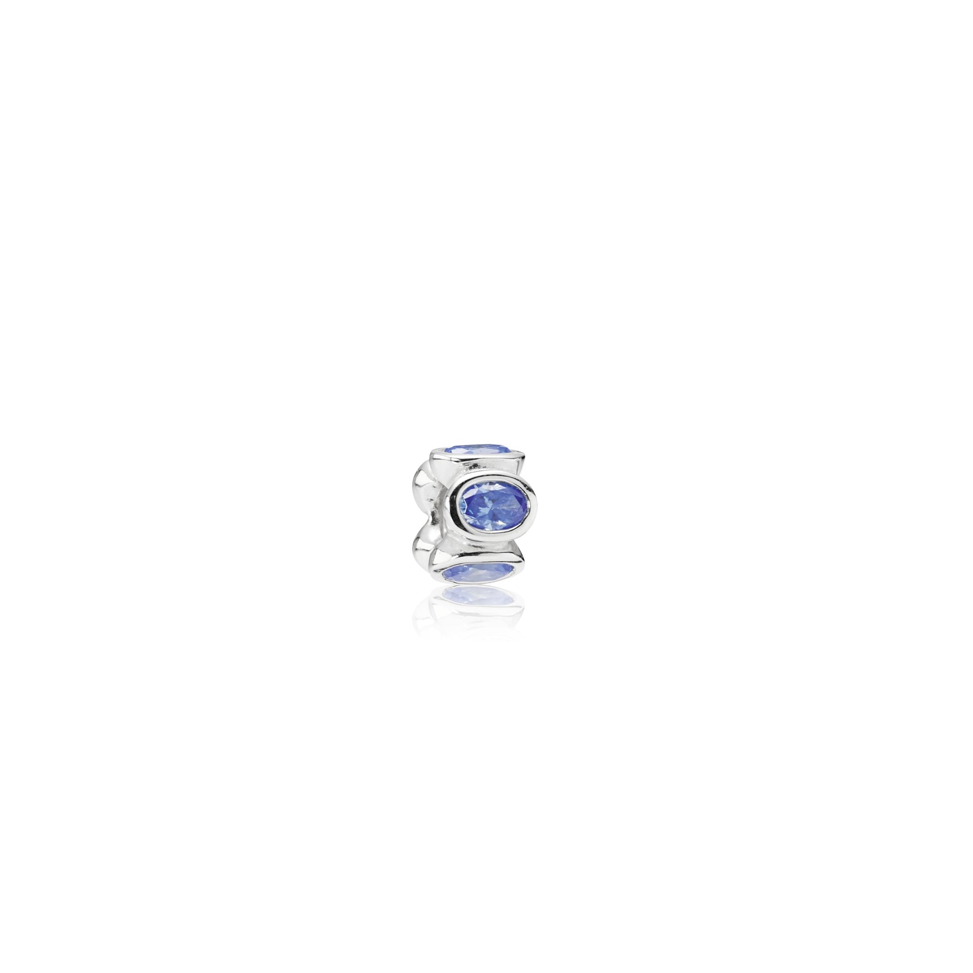 Silver Charm with Cubic Zirconia