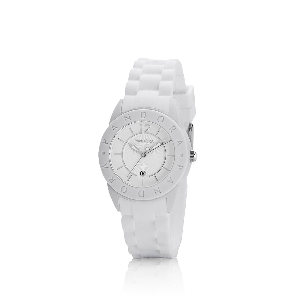 Expression Watch, White Silicon, White Dial, Non-Interchangeable