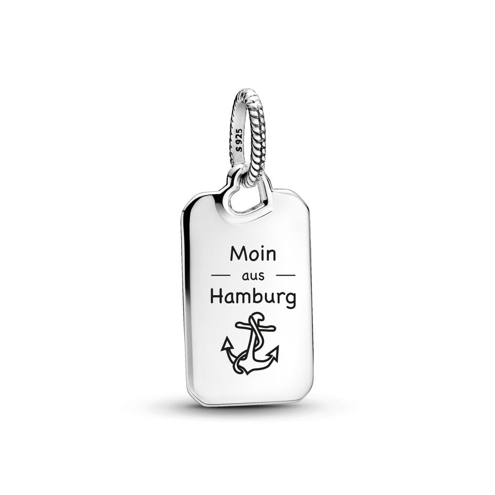 Hamburg Postcard Dangle Charm