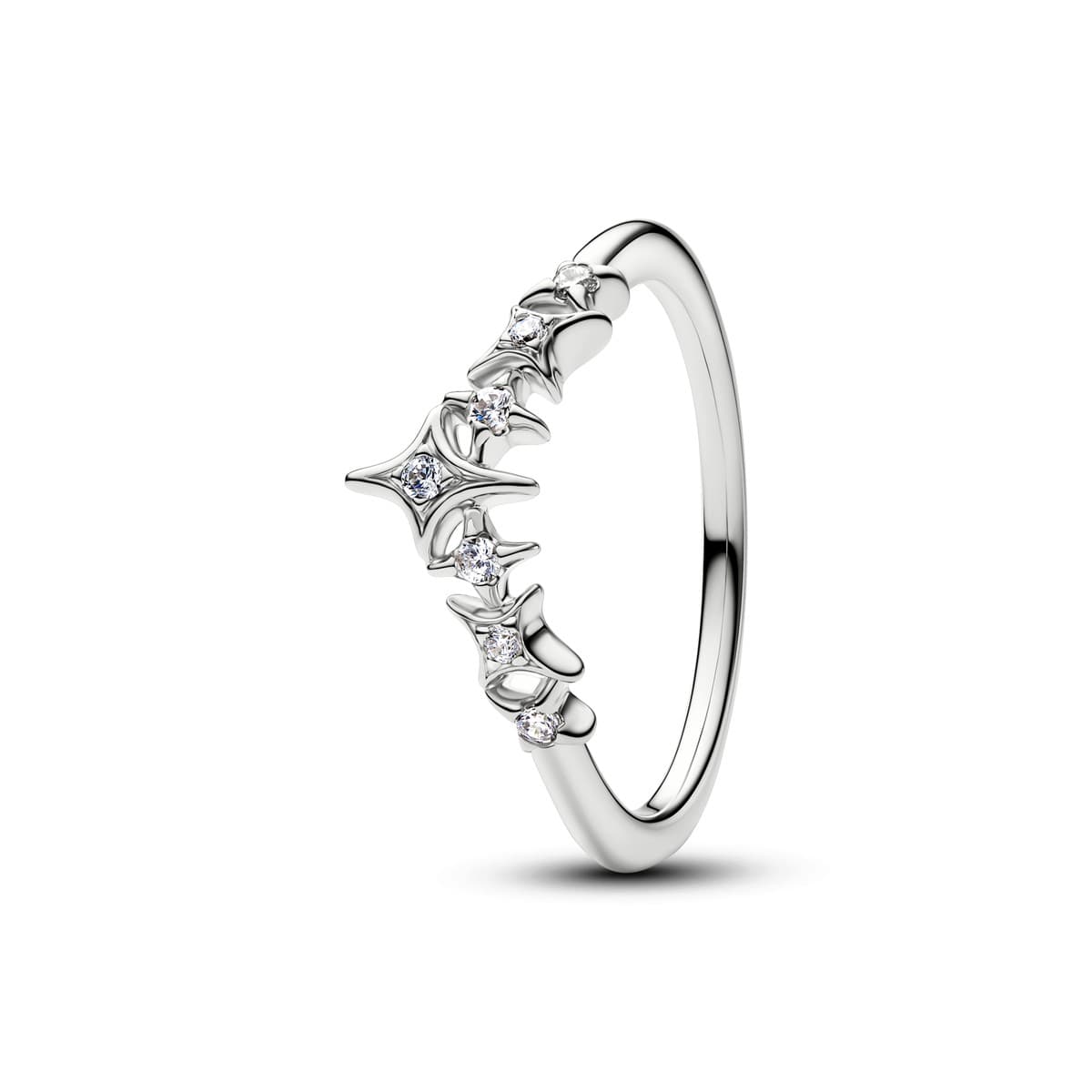 Pandora Tiara Stars Ring, Platinum Plated 134946C01 134946 — Foto 1 von 2