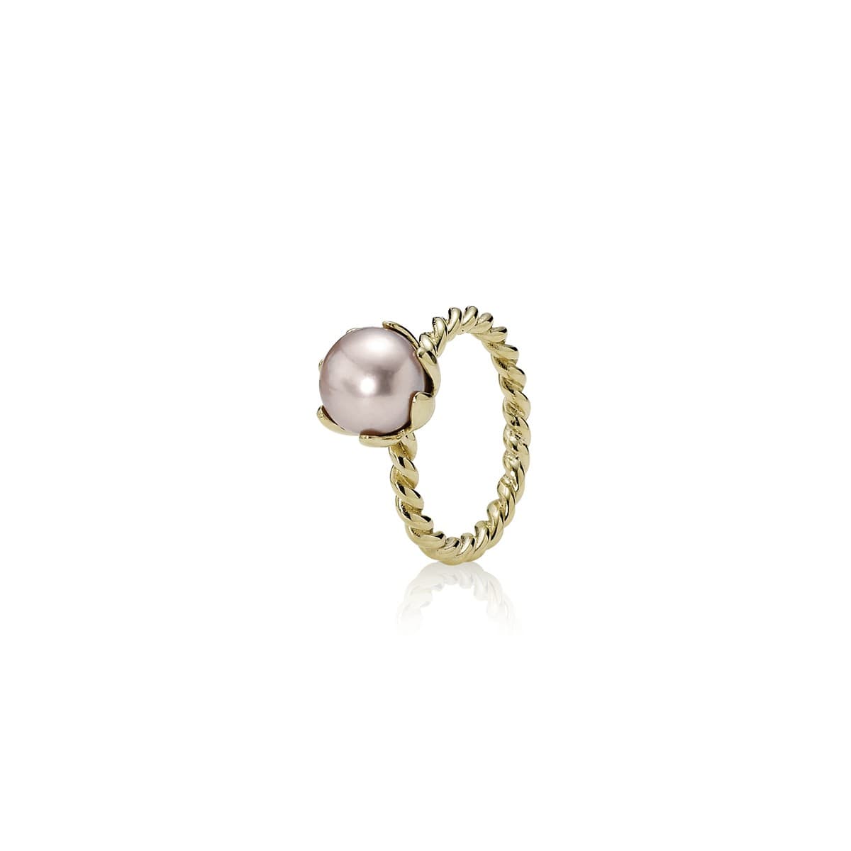 Pandora Ring 14k Pink Pearl 15110P-5 / 150110P5 — photo 1 of 1