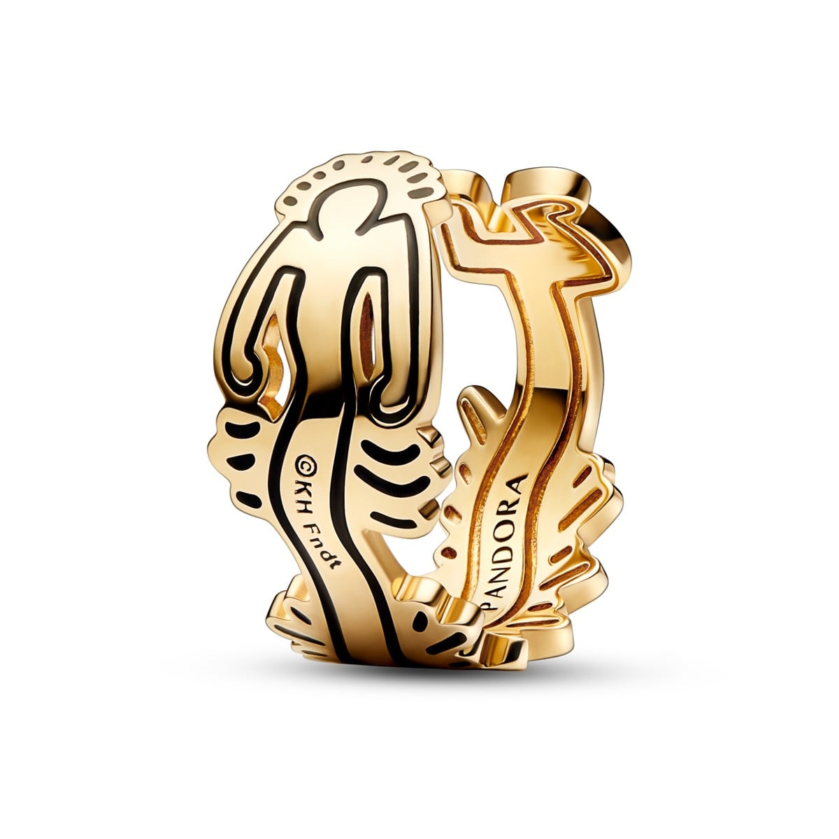 Keith Haring x Pandora Wavy Figure Open Ring