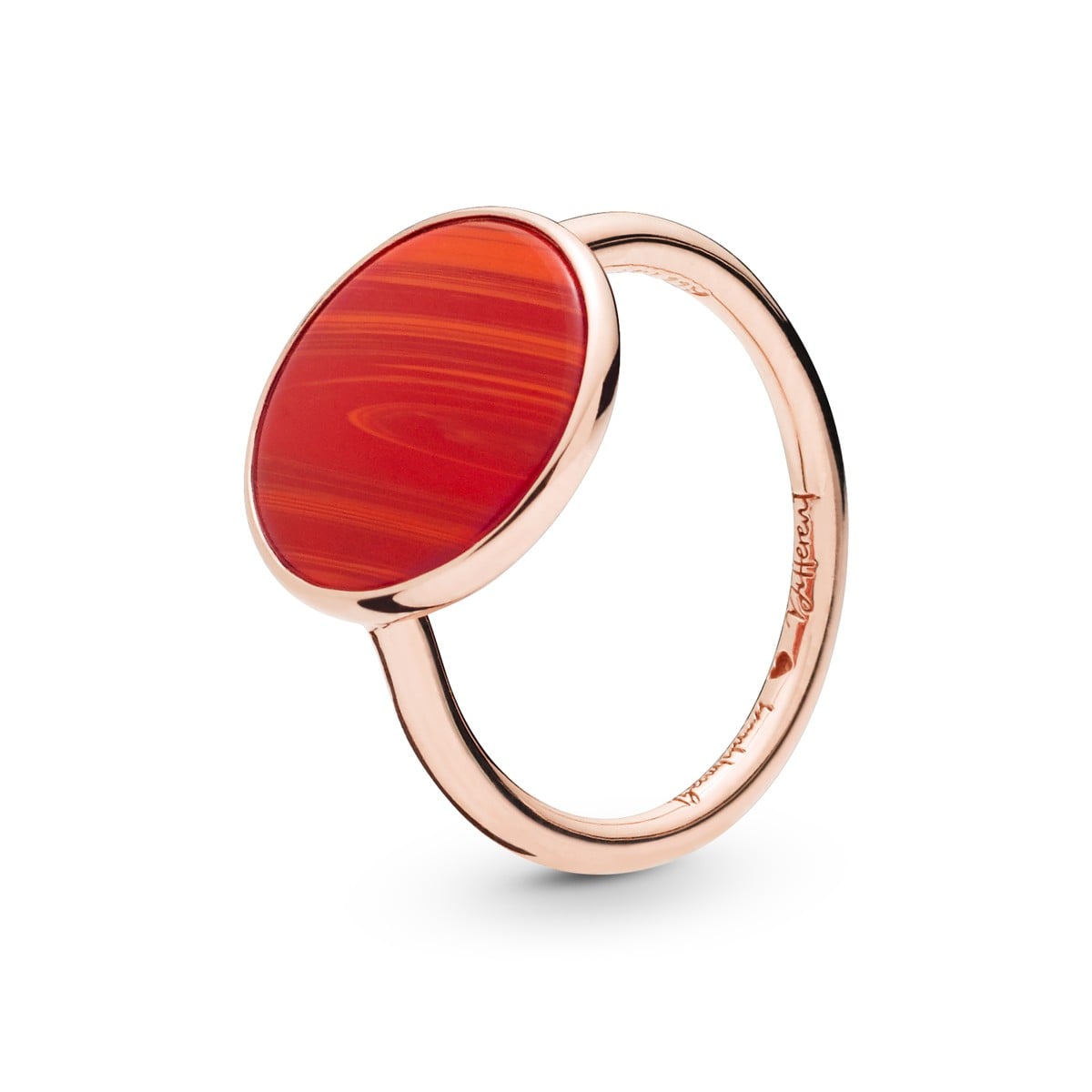 Red Murano Glass Ring