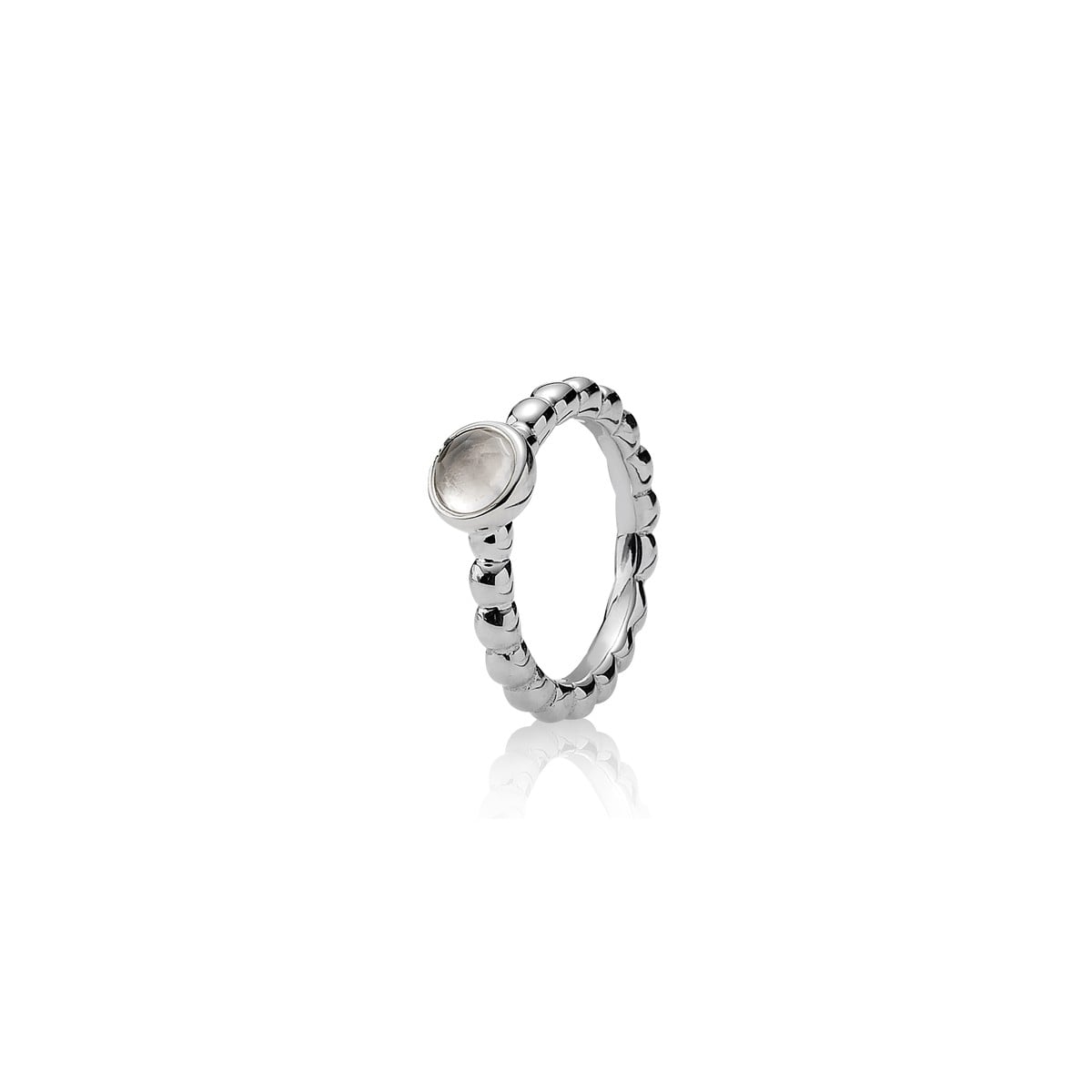 Ring Natural Light Rose Quartz