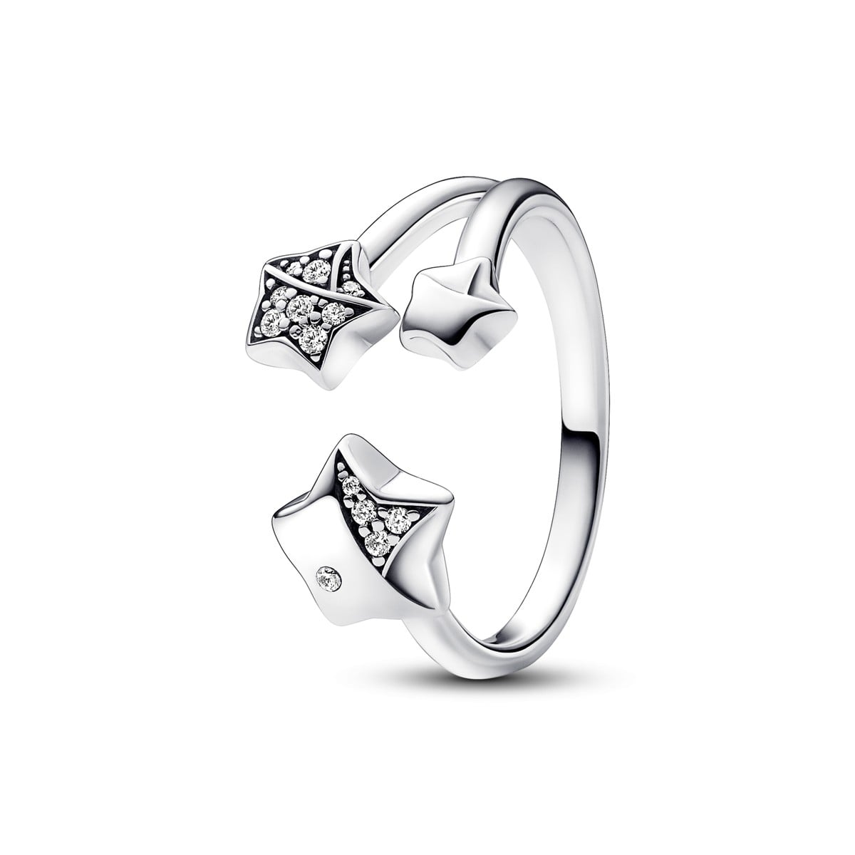 Triple Lucky Star Open Ring
